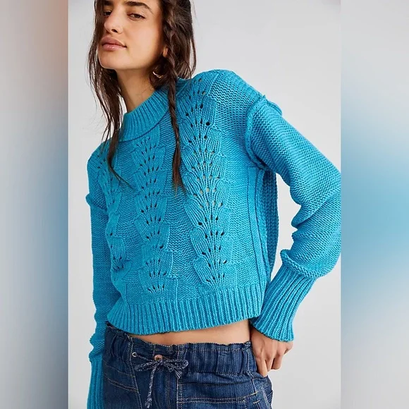 Free People The Bell Song Pullover Sweater M - Picture 1 of 10